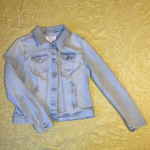 Time and Tru Light Blue Jean Jacket Classic Design